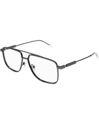 McQueen - Am0480O 003 Optical Frames Acetate Transparent Pilot - Lyst
