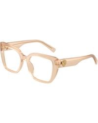 Dolce & Gabbana - Dg3441 3089 Optical Frames Acetate Transparent Squared Normal - Lyst