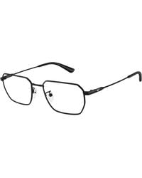 Emporio Armani - Ea1187Td 3001 Optical Frames Titanium Transparent Round Normal - Lyst