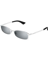 Saint Laurent - Sl 934 Mia 002 Sunglasses Metal Round Mirrored - Lyst