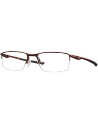 Oakley - Ox3218 Socket 5.5 321811 Optical Frames Metal Transparent Squared Normal - Lyst