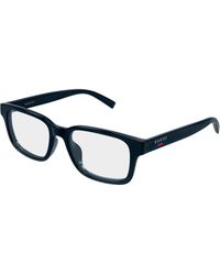 Gucci - Gg2107Ol 001 Optical Frames Injected Transparent Squared - Lyst