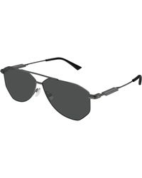 Bottega Veneta - Bv1508S 001 Sunglasses Metal Pilot - Lyst