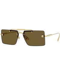 Versace - Ve2245 100273 Sunglasses Metal Squared Normal - Lyst
