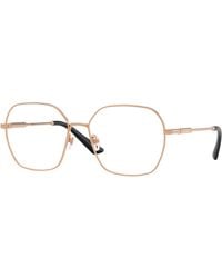 Versace - Ve1316 1412 Optical Frames Metal Transparent Squared Normal - Lyst