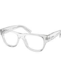 Prada - Pr D08Vu 12R1O1 Optical Frames Acetate Squared Normal - Lyst