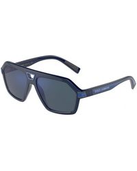 Dolce & Gabbana - Dg6176 329425 Sunglasses Plastic Pilot Mirror - Lyst