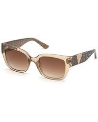 Guess - Gu7742 57G Sunglasses Injected Squared Normal Shaded - Lyst