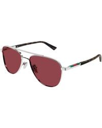 Gucci - Gg1962S 003 Sunglasses Metal Pilot - Lyst