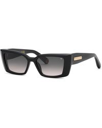 Philipp Plein - Spp215M Plein Pure Crystal 700 Sunglasses Acetate Smoke Squared Normal Nuanced - Lyst