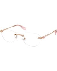 Swarovski - Sk1035D 4014 Optical Frames Metal Round Normal - Lyst