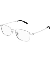 Montblanc - Mb0373Oa 001 Optical Frames Titanium Transparent Squared - Lyst