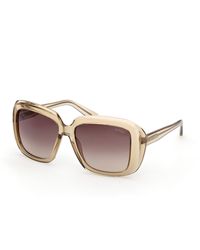 Guess - Gu00288 59F Sunglasses Injected Squared Normal - Lyst
