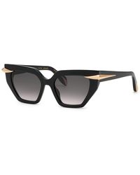 Roberto Cavalli - Src001M 700 Sunglasses Acetate Smoke Geometric Normal Nuanced - Lyst