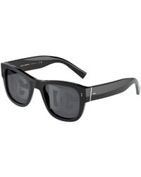 Dolce & Gabbana - Dg4338 501/M Sunglasses Plastic Dark Squared - Lyst
