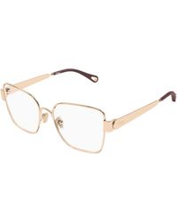 Chloé - Ch0356O 002 Optical Frames Metal Transparent Butterfly - Lyst