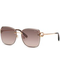 Chopard - Schl29S 08Fc Sunglasses Metal Squared Mirror Nuanced - Lyst