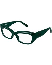 Balenciaga - Bb0399O 004 Optical Frames Acetate Transparent Squared - Lyst