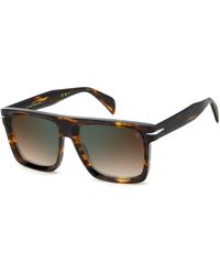 David Beckham - Db 7134/S Wr9/Qy Sunglasses Acetate Squared Normal Mirror - Lyst