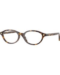 Versace - Ve3393D 5514 Optical Frames Acetate Transparent Round Normal - Lyst