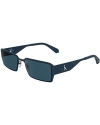 Calvin Klein - Ckj24206S 400 Sunglasses Metal Squared Normal - Lyst