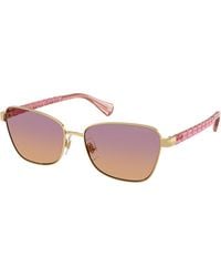 Ralph Lauren - Ra4149 949178 Sunglasses Metal Geometric Normal Nuanced - Lyst
