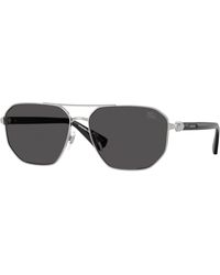 Burberry - Be3166 100587 Sunglasses Metal Pilot Normal - Lyst