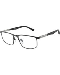 Emporio Armani - Ea1131 3001 Optical Frames Metal Transparent Pillow Normal - Lyst