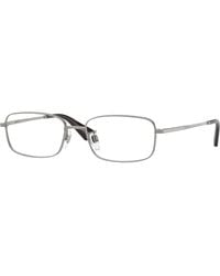 Burberry - Be1402D 1005 Optical Frames Metal Transparent Squared Normal - Lyst