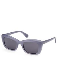 MAX&Co. - Mo0176 84A Sunglasses Injected Smoke Butterfly Normal - Lyst