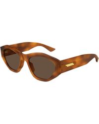 Bottega Veneta - Bv1408S 002 Sunglasses Acetate Geometric - Lyst