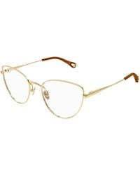 Chloé - Ch0319O 001 Optical Frames Metal Transparent Cat Eye - Lyst