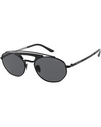 Giorgio Armani - Ar6116 300187 Sunglasses Metal Round - Lyst