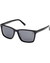 Timberland - Tb00073-H 01D Sunglasses Acetate Smoke Squared Polarized - Lyst