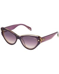 Police - Splp47 New Dawn 1 0Vbc Sunglasses Acetate Cat Eye Normal Shaded - Lyst