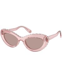 Swarovski - Sk6061U 11057N Sunglasses Acetate Cat Eye Normal - Lyst