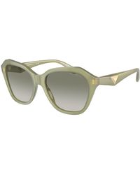 Emporio Armani - Ea4221 61168E Sunglasses Acetate Geometric Normal Shaded - Lyst