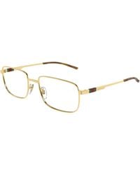 Gucci - Gg1678O 002 Optical Frames Metal Transparent Squared - Lyst