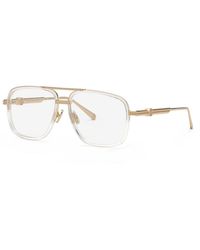 Philipp Plein - Vpp063M Plein Rock Superhero 302 Optical Frames Metal Squared - Lyst