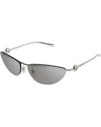 Gucci - Gg1701S 002 Sunglasses Metal Cat Eye - Lyst