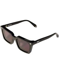 Off-White c/o Virgil Abloh - Ow1004 Reno 1007 Sunglasses Acetate Smoke Squared Normal - Lyst