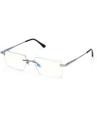 Tom Ford - Ft6197-B 8 Optical Frames Metal Squared Normal - Lyst