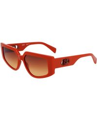 Liu Jo - Lj801S 223 Sunglasses Bio-Inject Marrone Squared Normal - Lyst