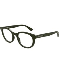 McQueen - Am0567O 003 Optical Frames Acetate Transparent Round - Lyst