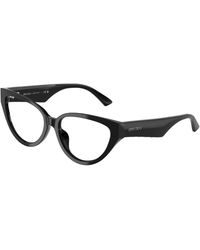 Jimmy Choo - Jc3023Hu 5000 Optical Frames Acetate Transparent Cat Eye Normal - Lyst