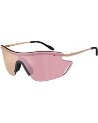 Moncler - Q72001 34127J Sunglasses Metal Geometric Mirror - Lyst