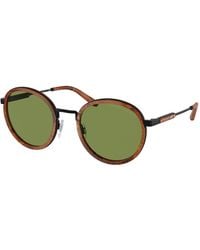 Ralph Lauren - Rl7081 The Clubman 93044E Sunglasses Metal Round Normal Anti -Reflex - Lyst
