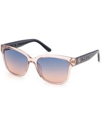 Guess - Gu7823 57W Sunglasses Injected Squared Normal Shaded - Lyst