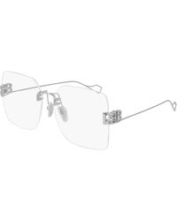 Balenciaga - Bb0113O 002 Optical Frames Metal Transparent Squared - Lyst