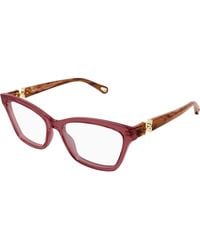 Chloé - Ch0412O 003 Optical Frames Acetate Transparent Cat Eye - Lyst